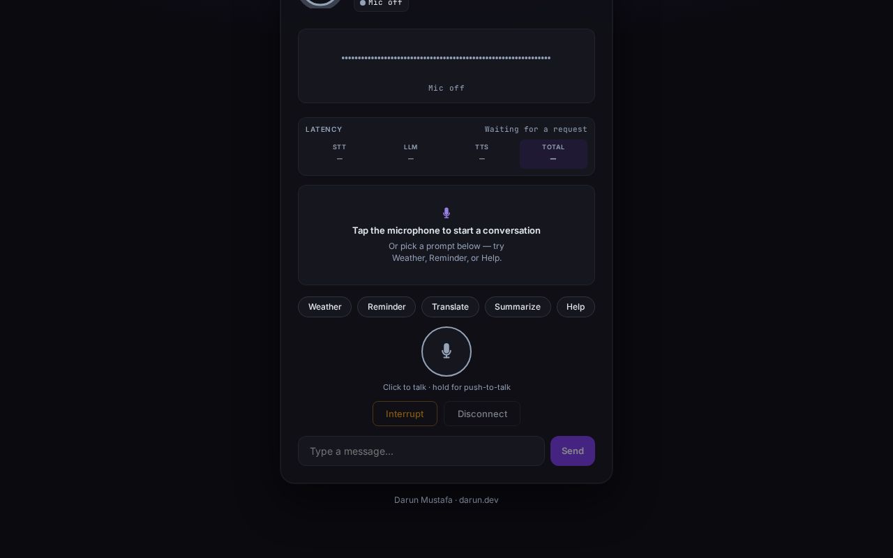 Preview of Voice Agent