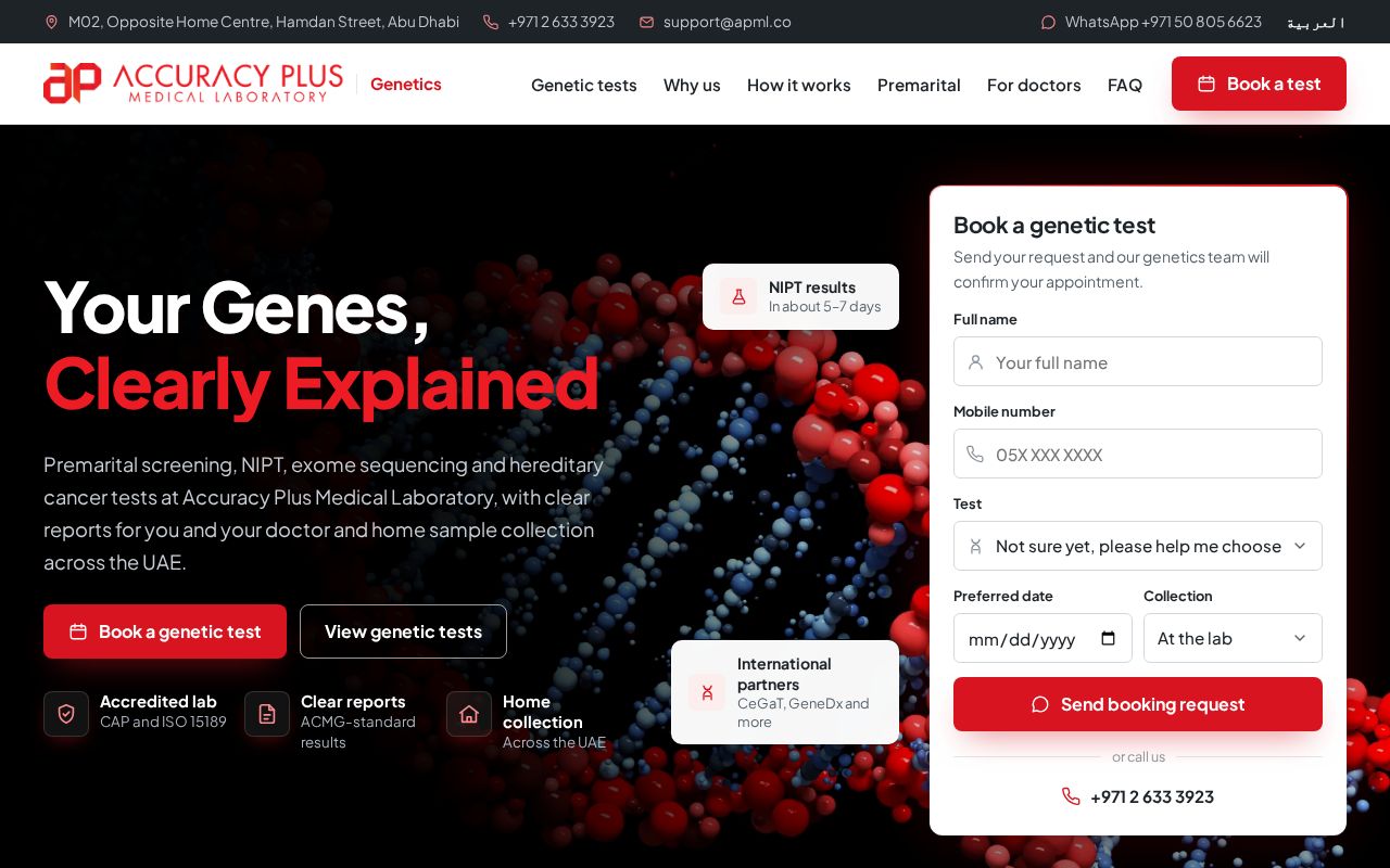 Preview of Genetic Testing Abu Dhabi