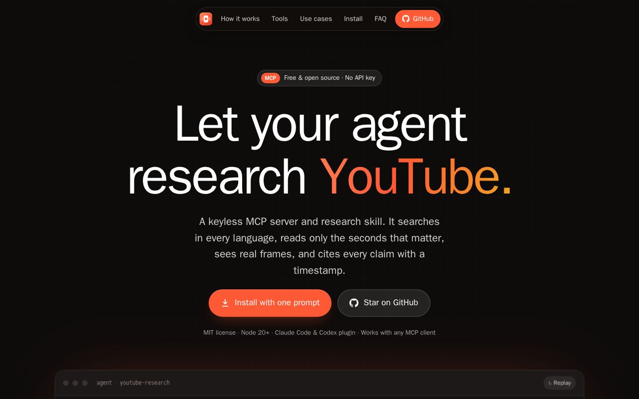 Preview of Youtube Research Mcp