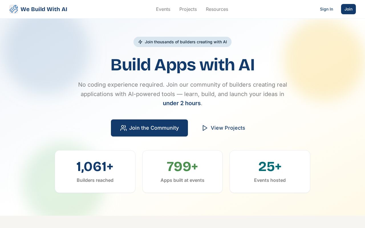 Preview of We Build With AI
