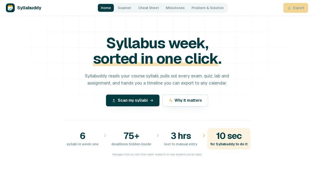 Preview of Syllabuddy