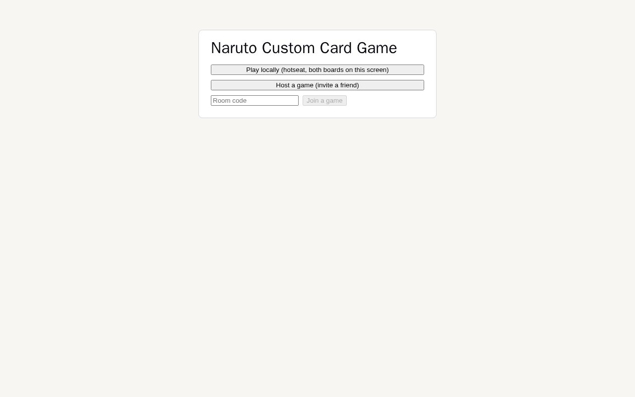 Preview of Naruto Card Game