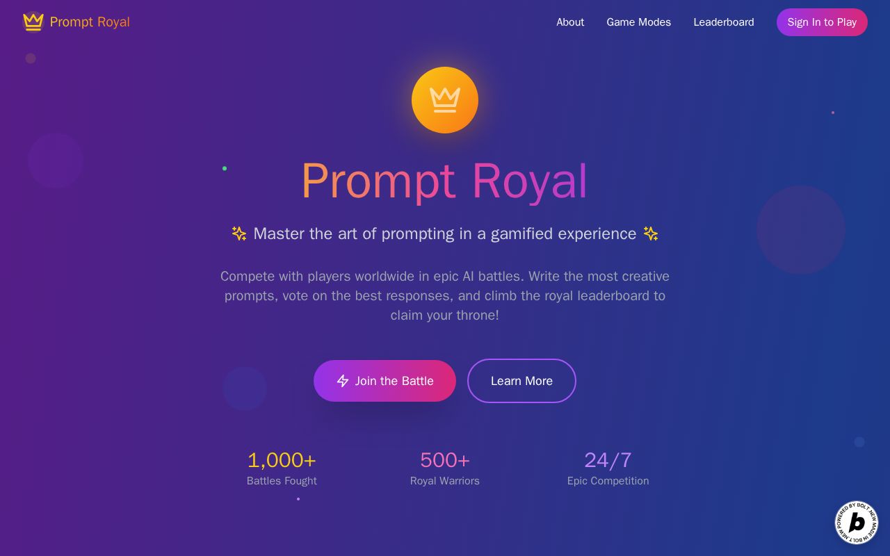 Preview of Prompt Royal