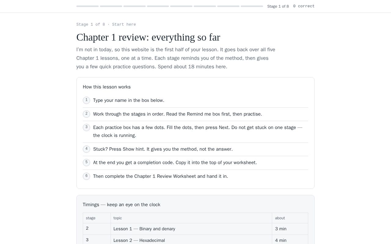 Preview of Chapter1 Review
