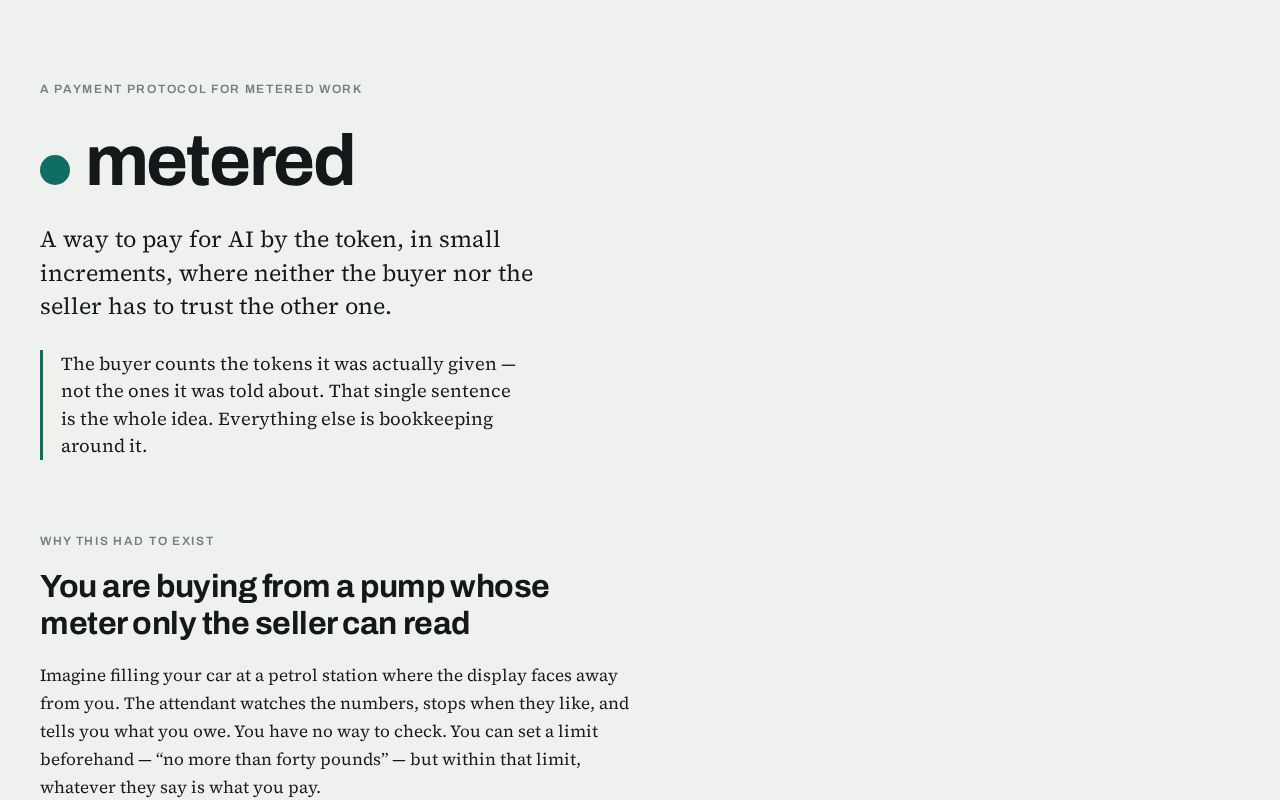 Preview of Metered Protocol