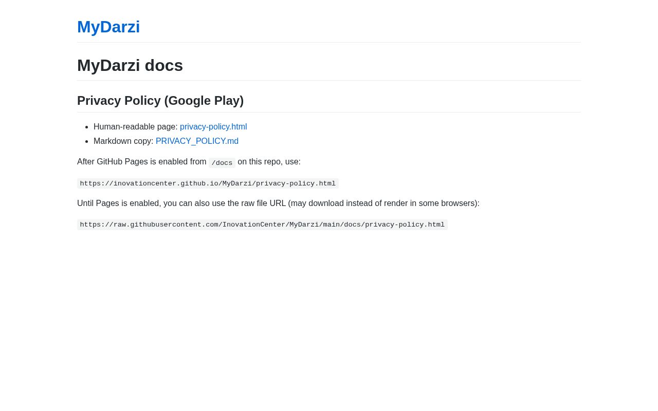 Preview of Darzi app