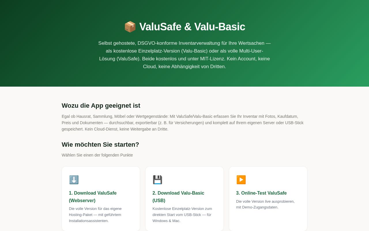 Preview of Valusafe