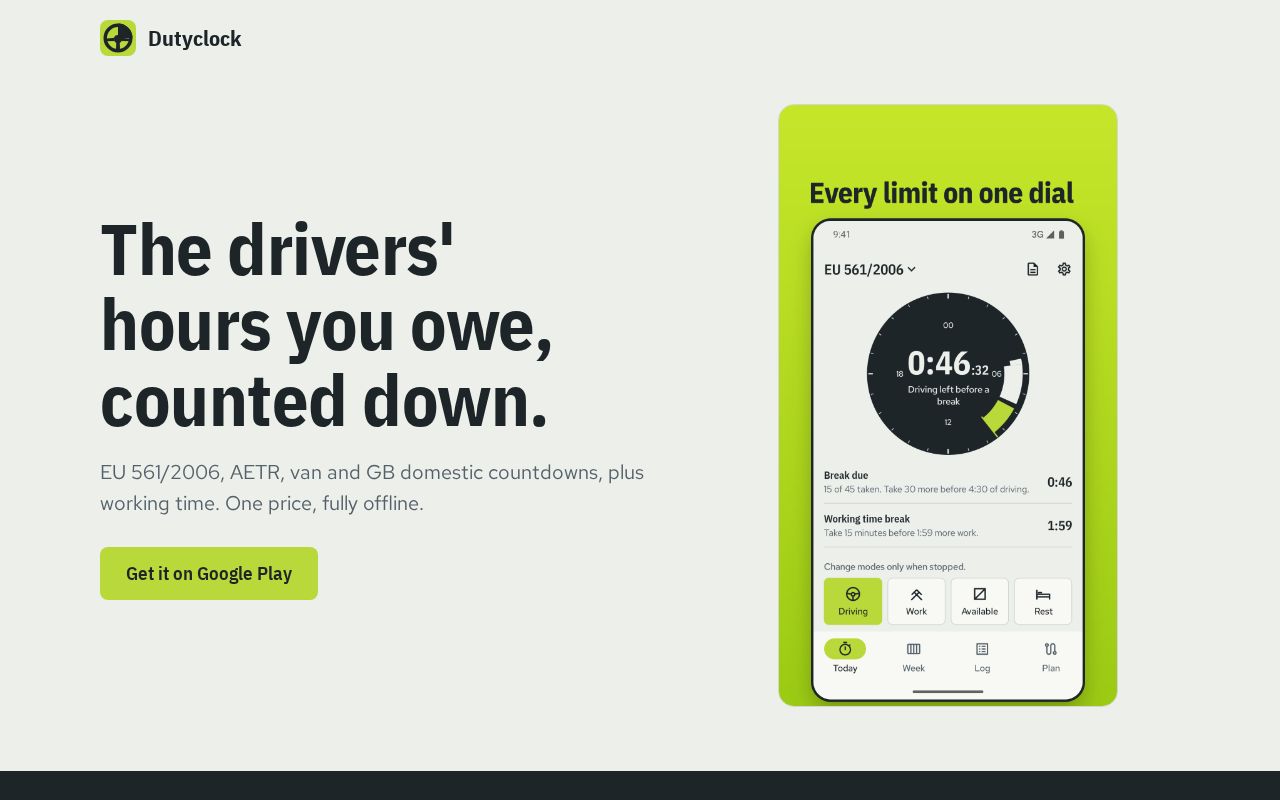 Preview of Dutyclock