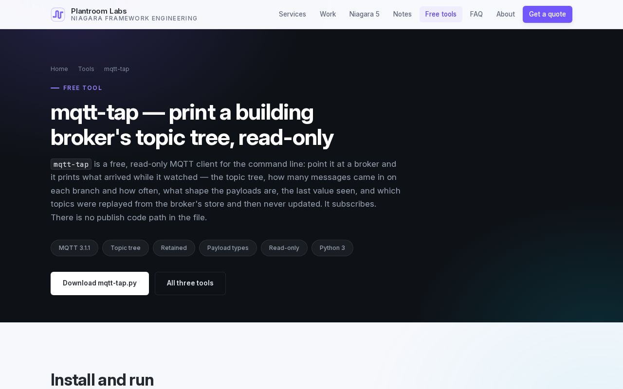 Preview of Mqtt Tap